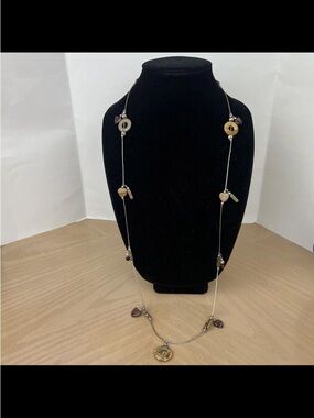 Navijo 925 sterling liquid silver agate necklace 19”